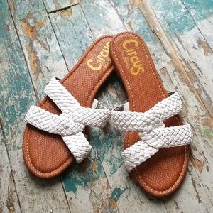 Sam Edelman Circus white woven sandals size 8.5